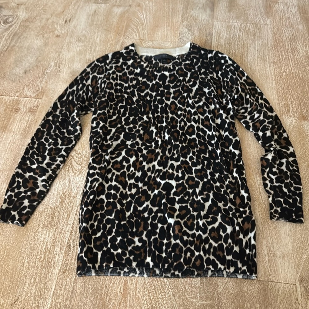 J.crew leopard print tippi sweater
